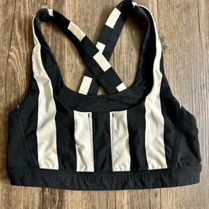 Lululemon Athletica Black and White Sports Bra